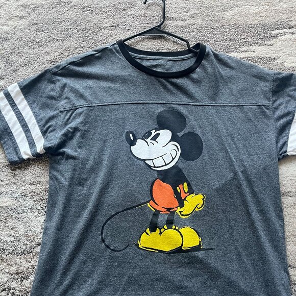 Mickey Mouse Disney Ringer Style shirt. - Picture 1 of 3